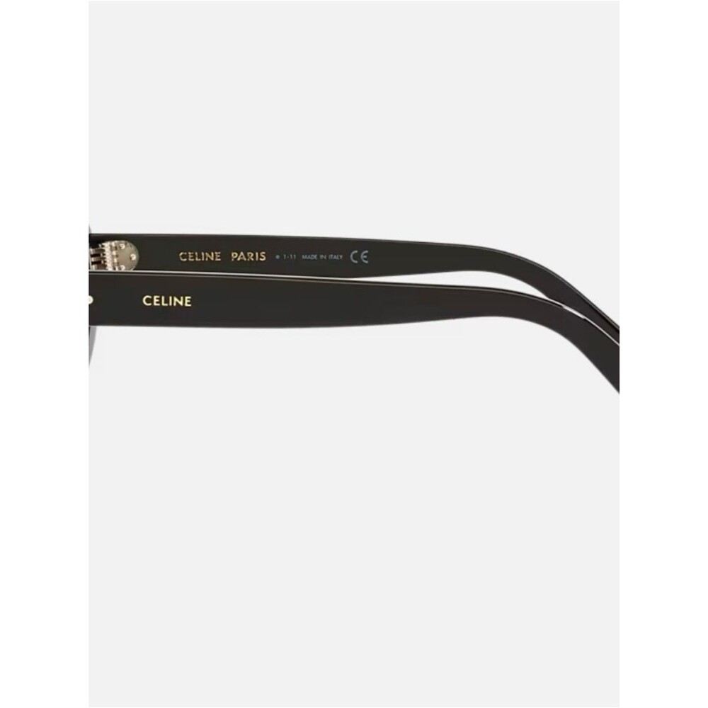 Celine Black Oval Cat-Eye Women's Sunglasses - Picture 2 of 6